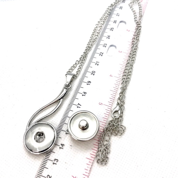 Necklace with handmade 20mm snap Infinity SN20 - Picture 3 of 3